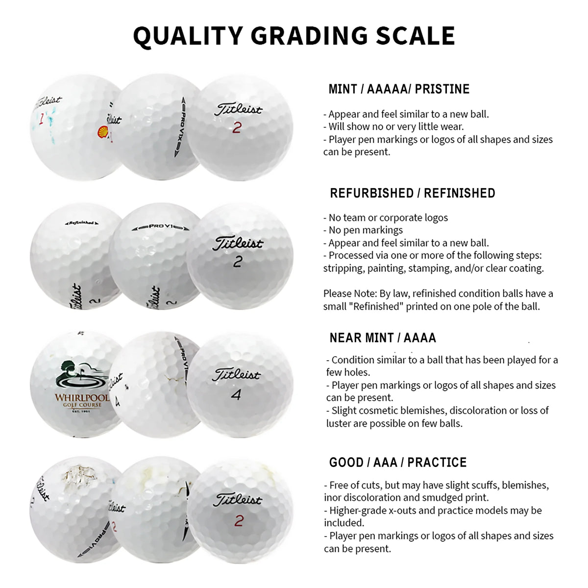 48 Pack White Mixed Golf Balls P211583