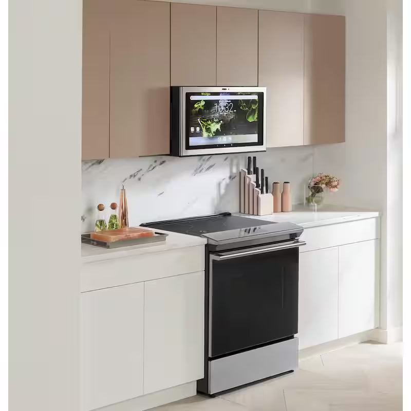 30 in. 5.3 cu. ft. Slide-In Smart Induction Electric Range with Self-Cleaning Convection Oven E544507