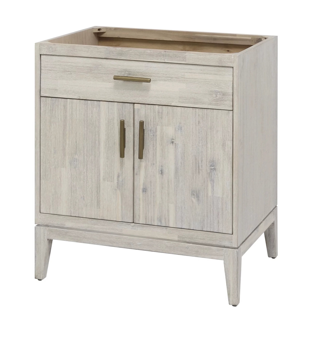 30" Free Standing Hardwood Vanity Cabinet Only Chalky White Z11823