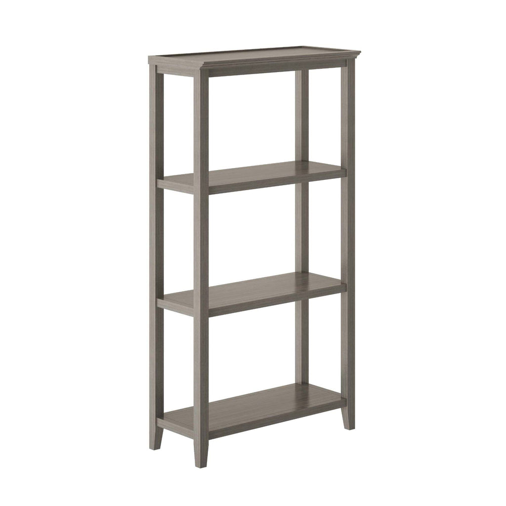 Washed Gray Solid 3-Tier Tall Vertical Bookcase K44664