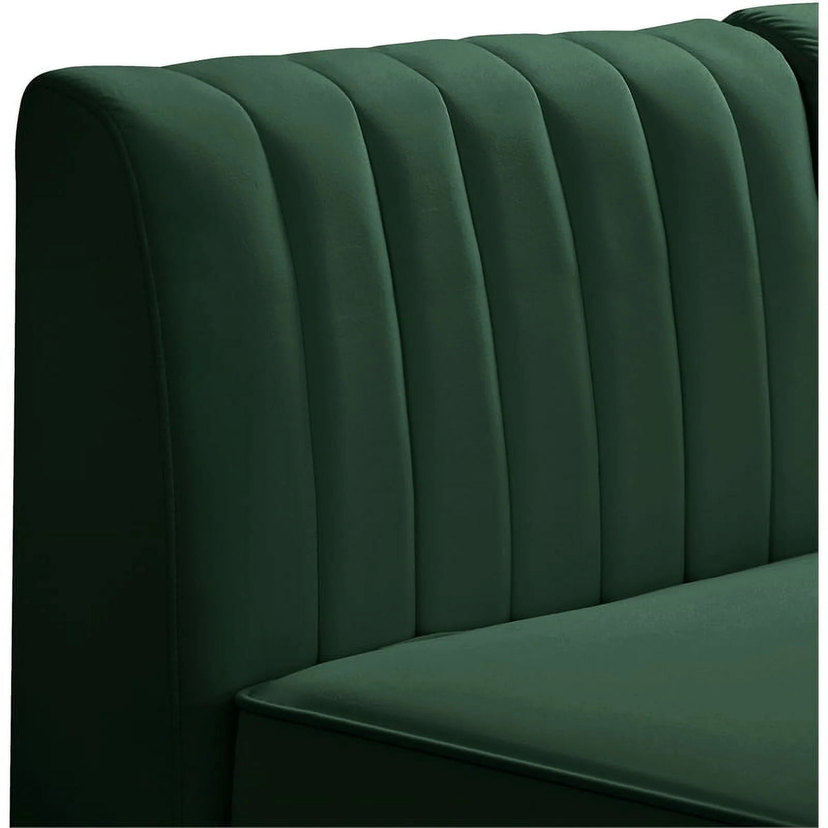 Green Velvet Modular Sectional F410135