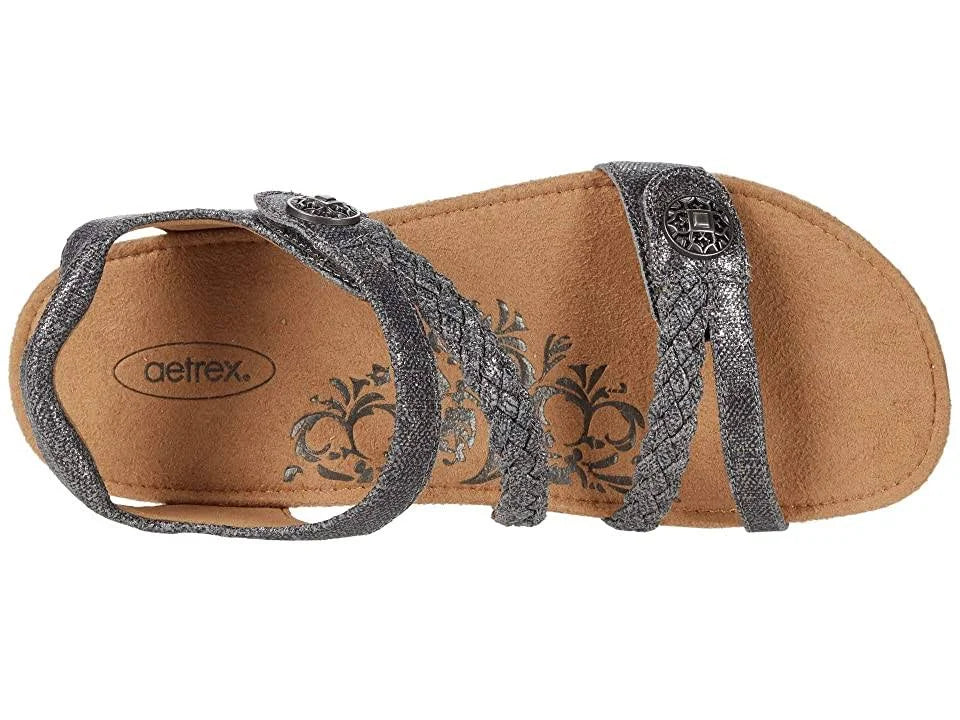 Pewter Leather 5 M Shoes X7274