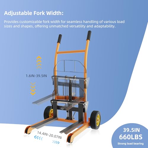 450 lbs Manual Winch Pallet Lift Truck with 36" Max Lift X431