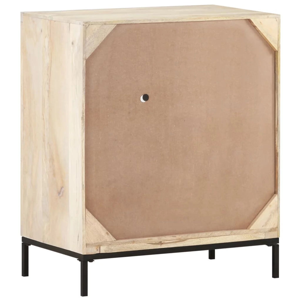 Solid Mango Wood and Natural Cane Sideboard N326