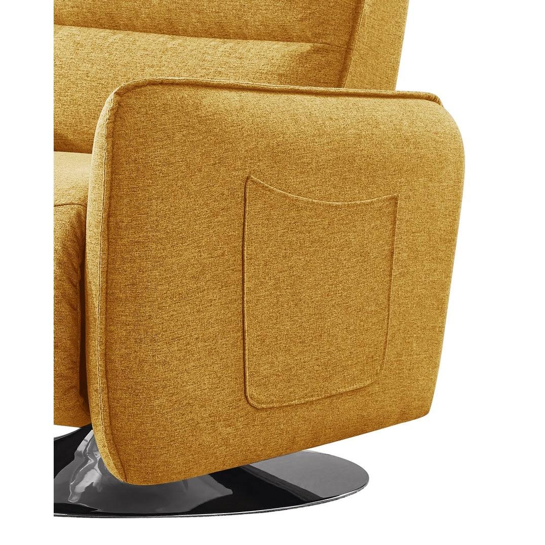 Yellow Swivel Reclining Lounge Chair V288250