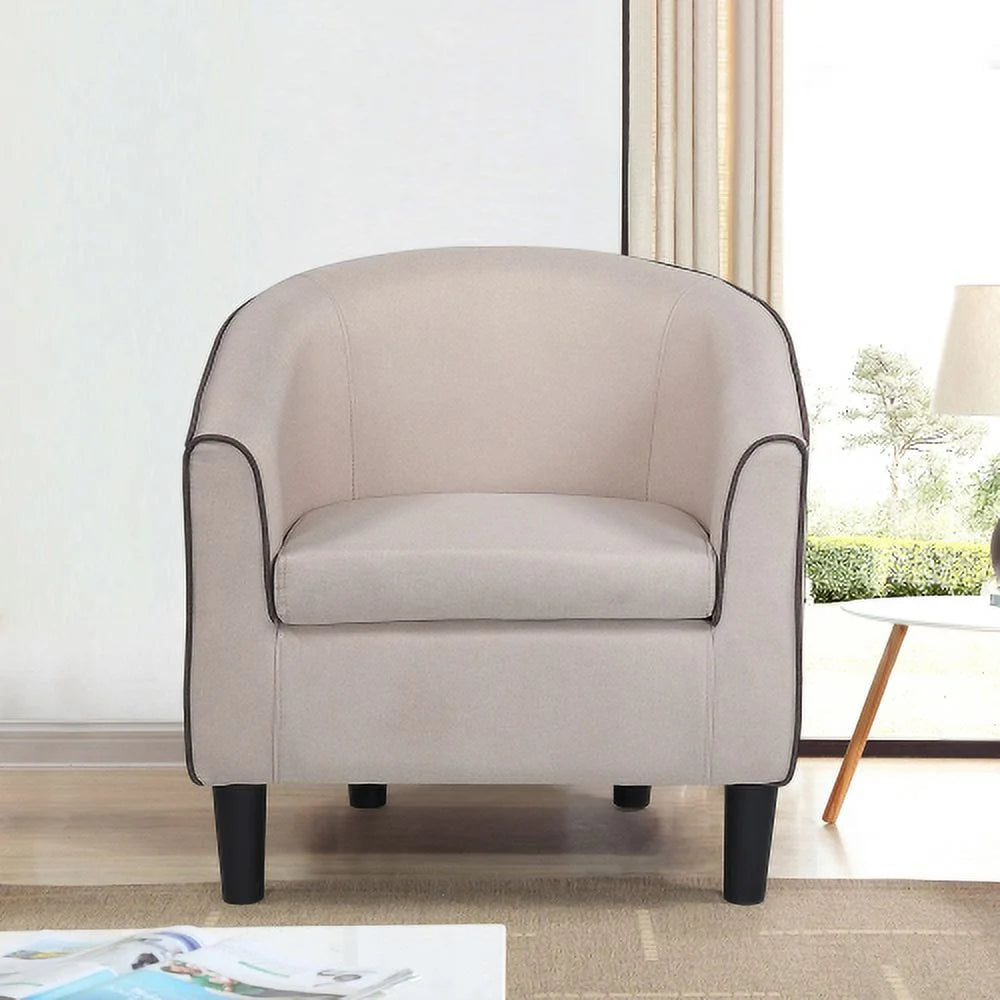 Beige Fabric Accent Chair N12297