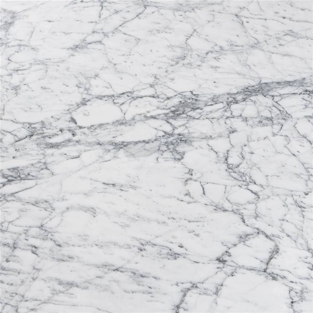 Round Italian Carrara White Marble Dining Table with Legs M372