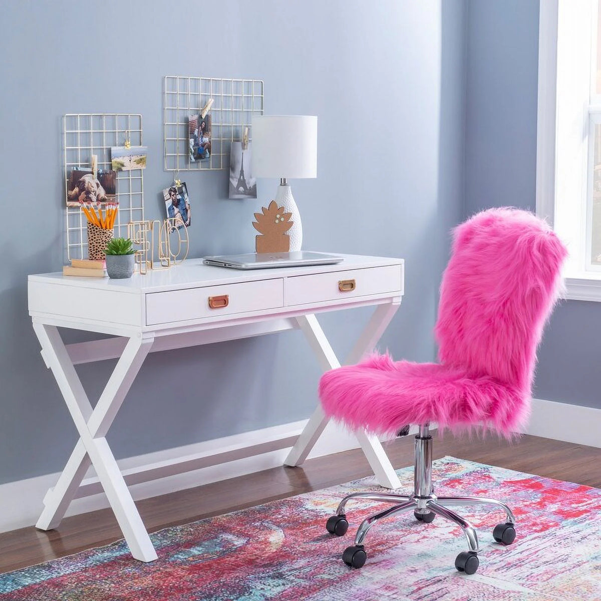 White Writing Desk A40959