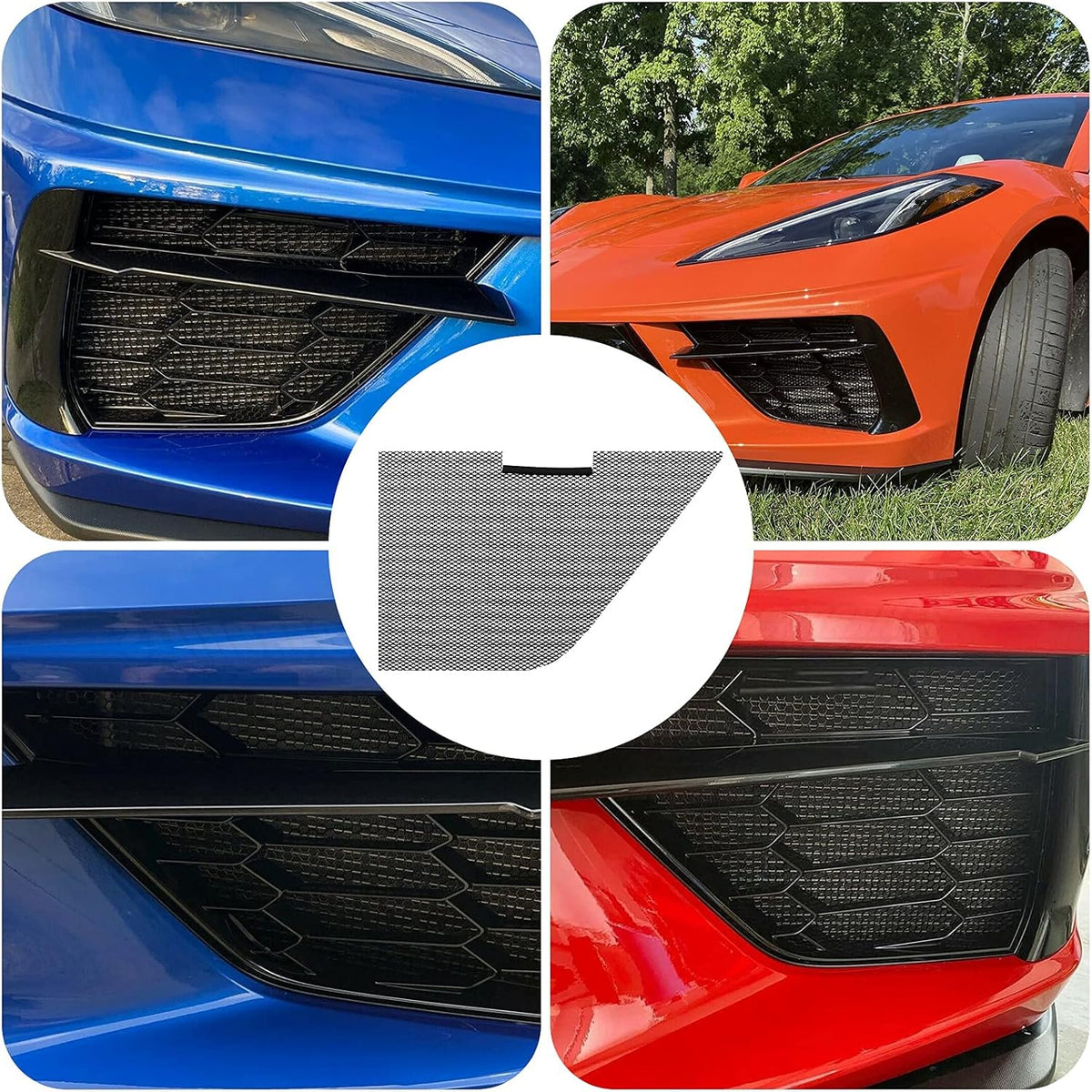 Aluminum Front Bumper Grille Mesh Set M74434