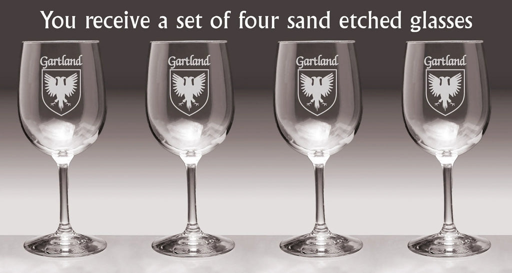 Irish Coat of Arms Wine Glasses Set of 4 Y54231