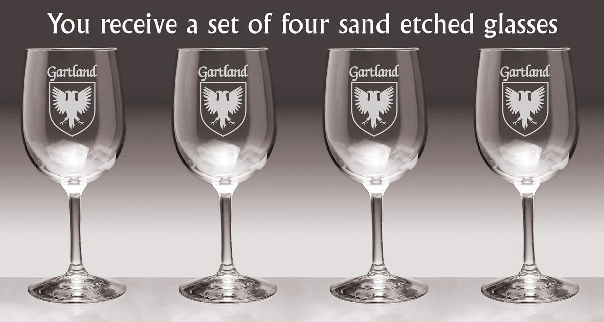 Irish Coat of Arms Wine Glasses Set of 4 Y54231