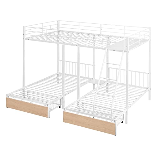 Black Triple Bunk Bed Twin Size B175110