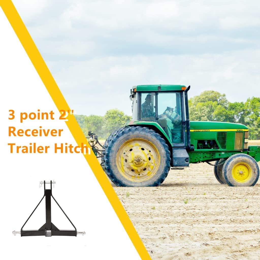 3 Point 2 Receiver Trailer Hitch Drawbar Adapter Pack of 2 Q52153