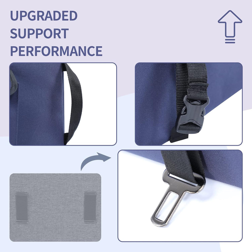 Deep Blue Pet Car Booster Seat with 2 Safety Leashes A3000