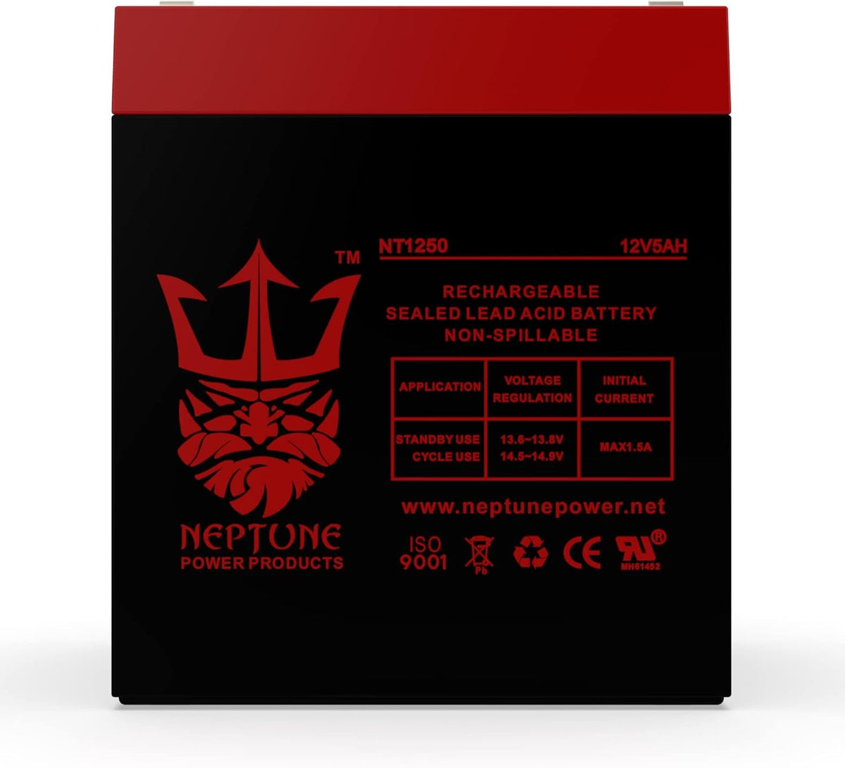 12V 5Ah Rechargeable SLA Sealed Lead Acid Battery Z95363