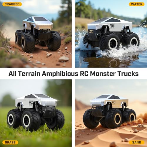 Remote Control Waterproof Monster Truck 1:16 Scale 4WD Off-Road Q38931