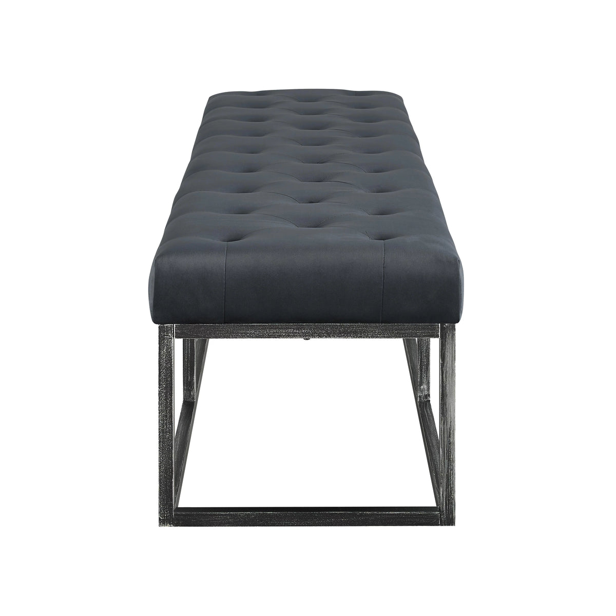 Tufted Bench with Iron Legs P9658