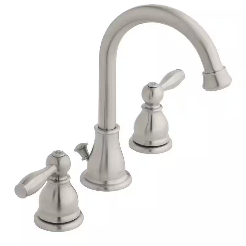 8 in. Widespread Double-Handle High-Arc Bathroom Faucet Brushed Nickel H13531
