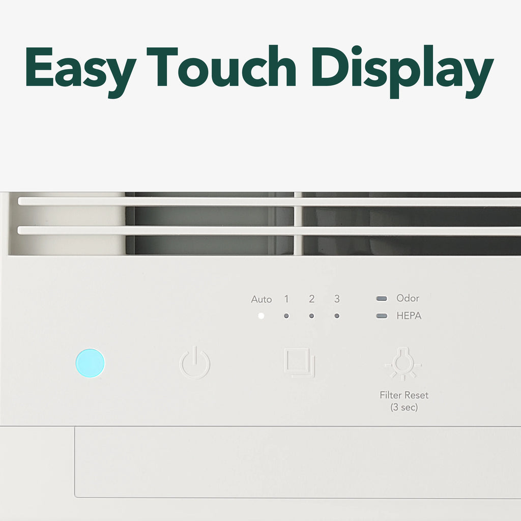 True HEPA Air Purifier with 214 sq. ft. Coverage in White E357