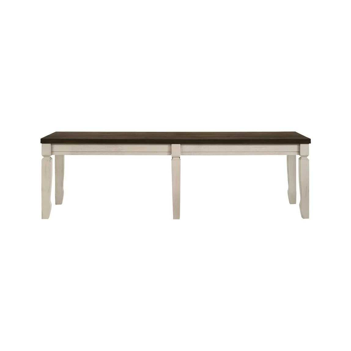 Weathered Oak and Cream Bench M767844