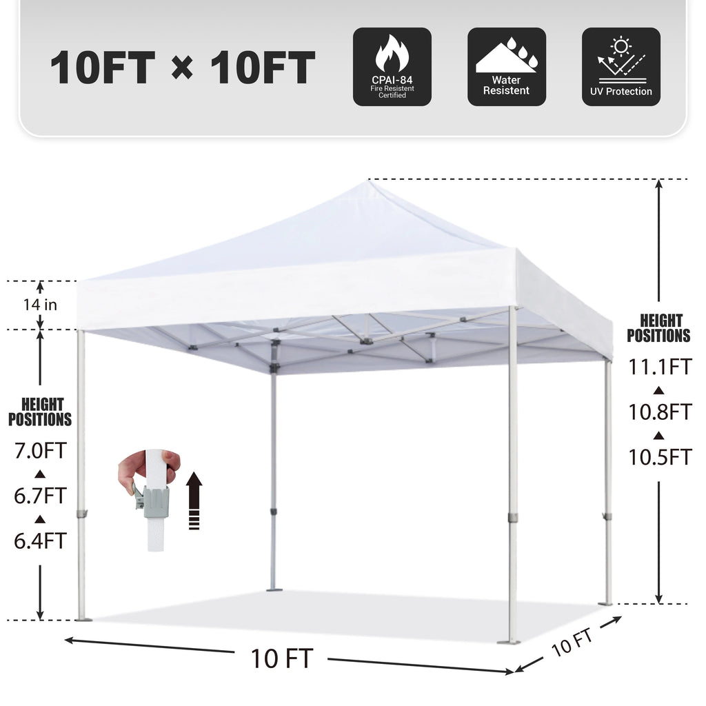 10x10 Pop Up Canopy Tent with Roller Bag A5597