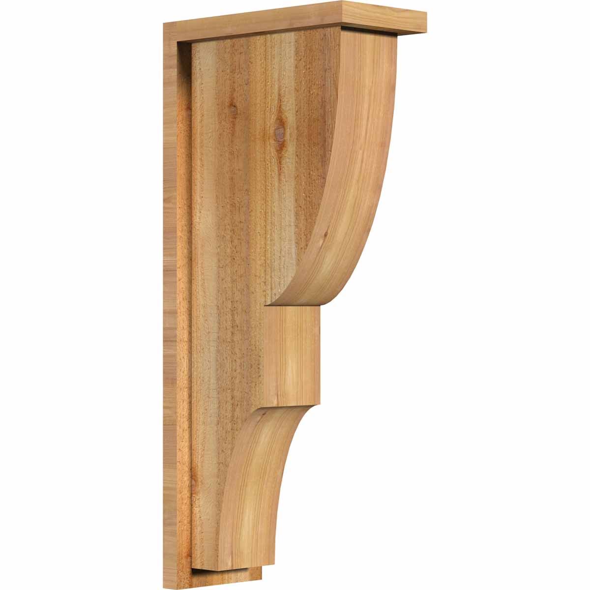 Ridgewood Rough Sawn Corbel with Backplate, Western Red Cedar W173450