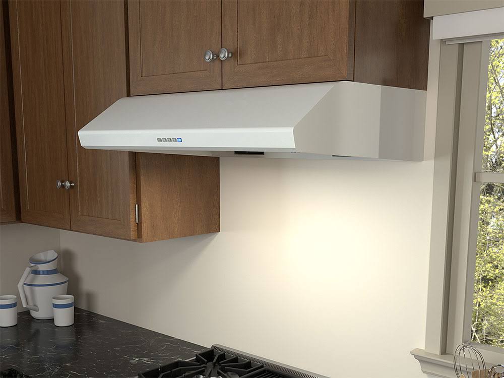 White Under Cabinet Range Hood P883952