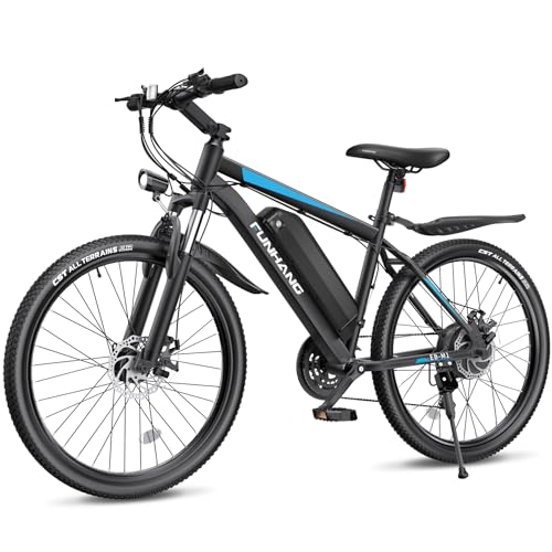 26'' 1000W Peak Electric Mountain Bike with 48V 374.4WH Removable Battery, 21-Speed P519038