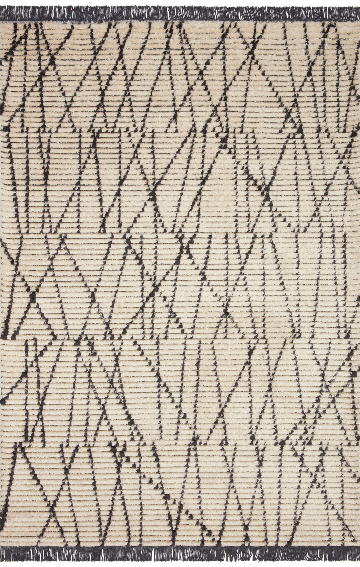 Cream Charcoal Rug 9'2 x 13' B596899