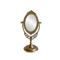 European Style Retro Brass Handle Desktop Dressing Mirror B6840