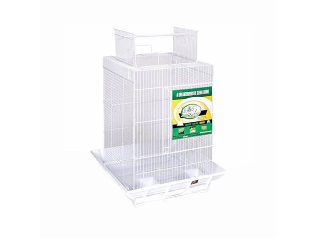 White Play Top Bird Cage A7613