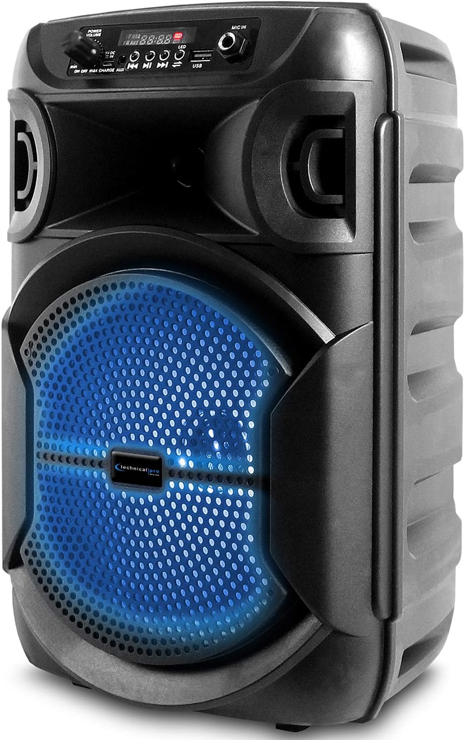 8 Inch Portable Bluetooth Karaoke Speaker with Microphone, Pack of 2 C4641