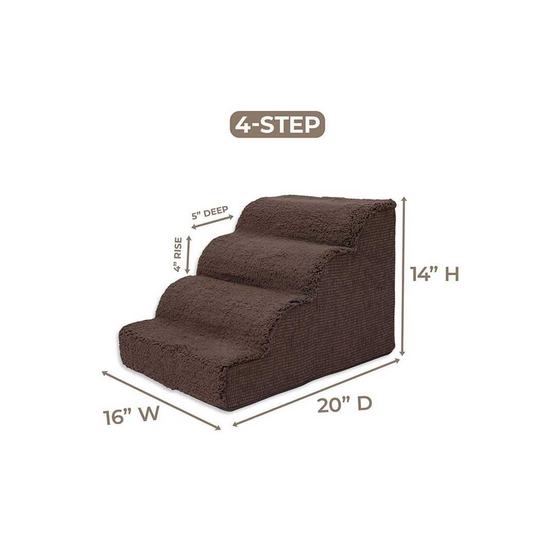 High Density Foam Scalloped Sherpa Top 4 Steps T3456