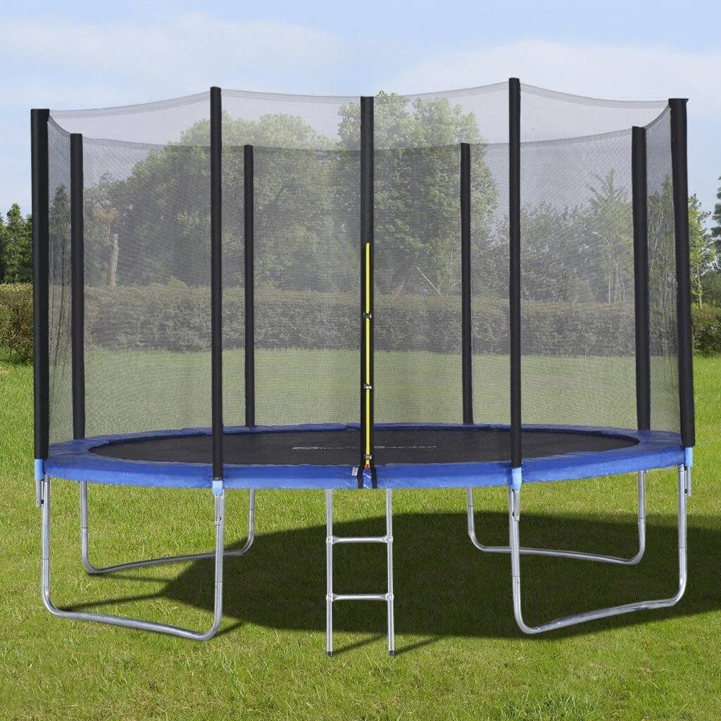 12& Trampoline with Enclosure Net Spring Pad & Ladder C2508
