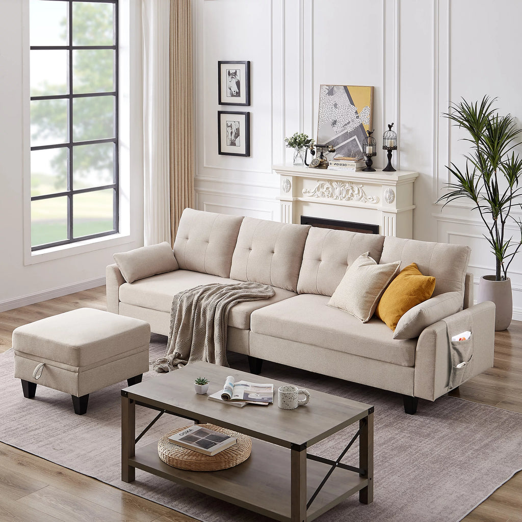 Modern Sectional Sofa with Reversible Chaise Q35731