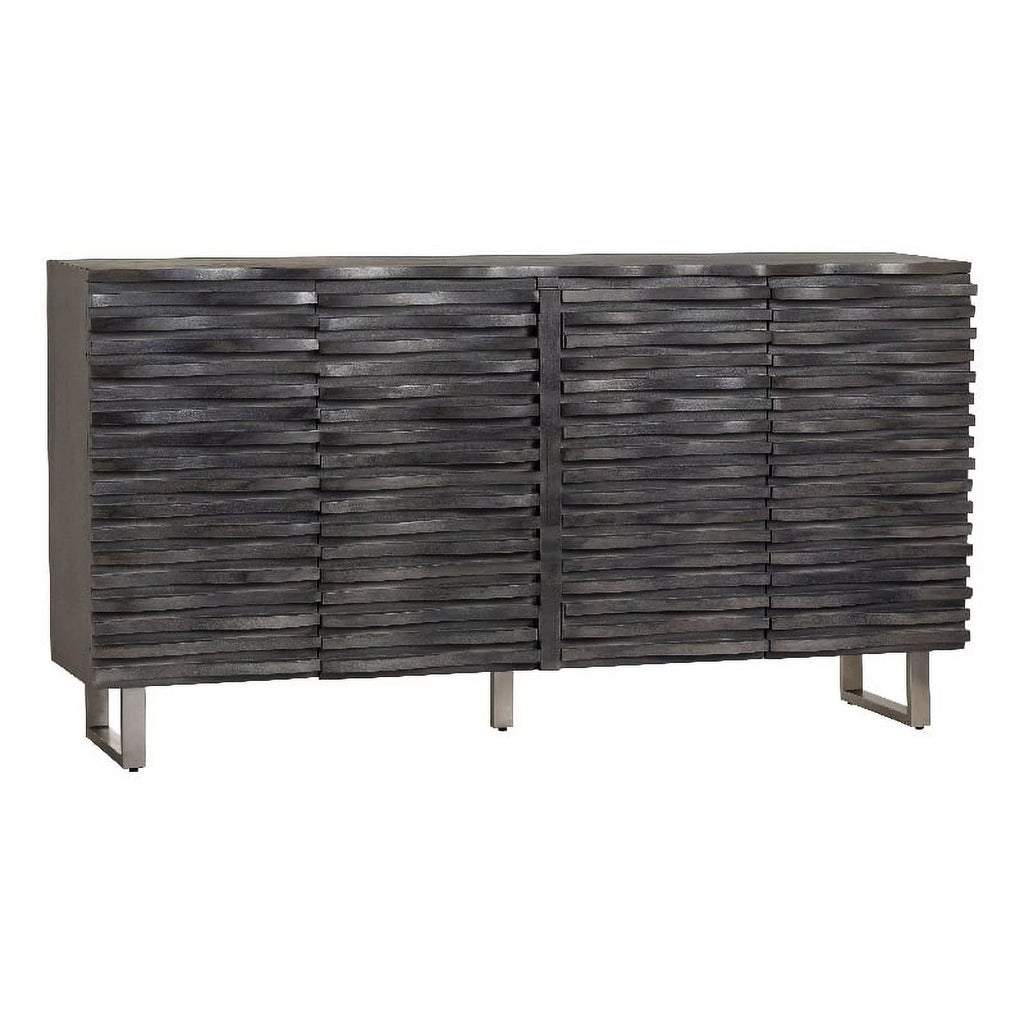 Mango Wood 4 Door Grey Sideboard W51623