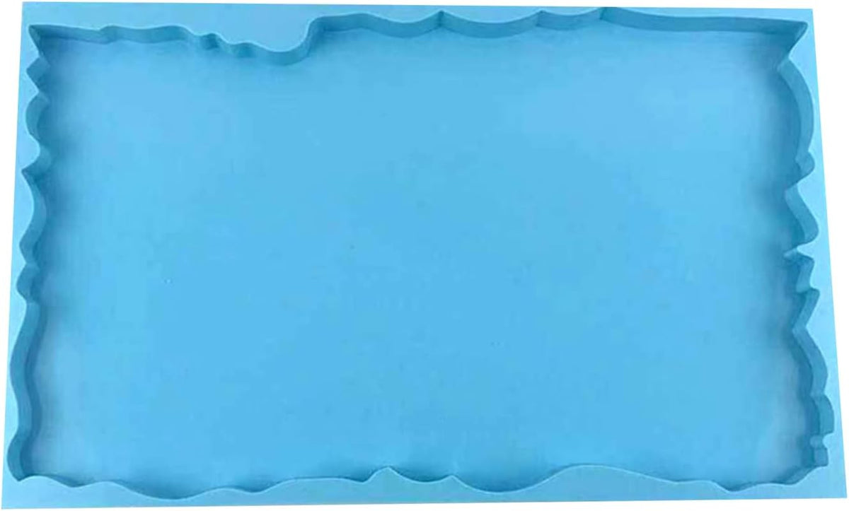Large Irregular Rectangle Silicone Mold, Blue, approx. 46x28.8x2.5cm T8022