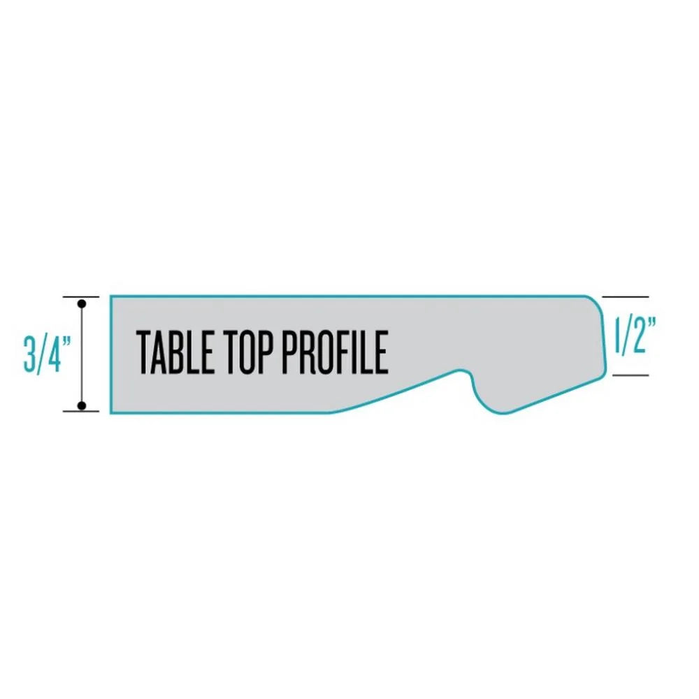 42 in. Tall Indoor & Outdoor All-Season Table with 32 in. Dia. White Marble Top D6694