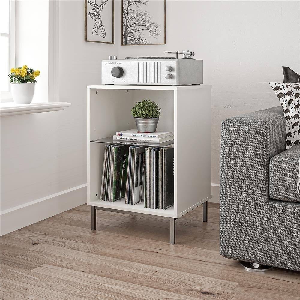 White Turntable Stand V3040