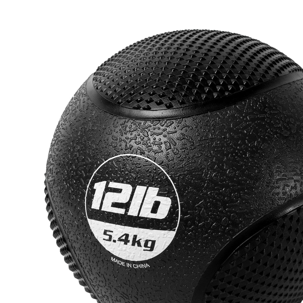 Weighted Rubber Textured Medicine Ball, 6 lbs F52176