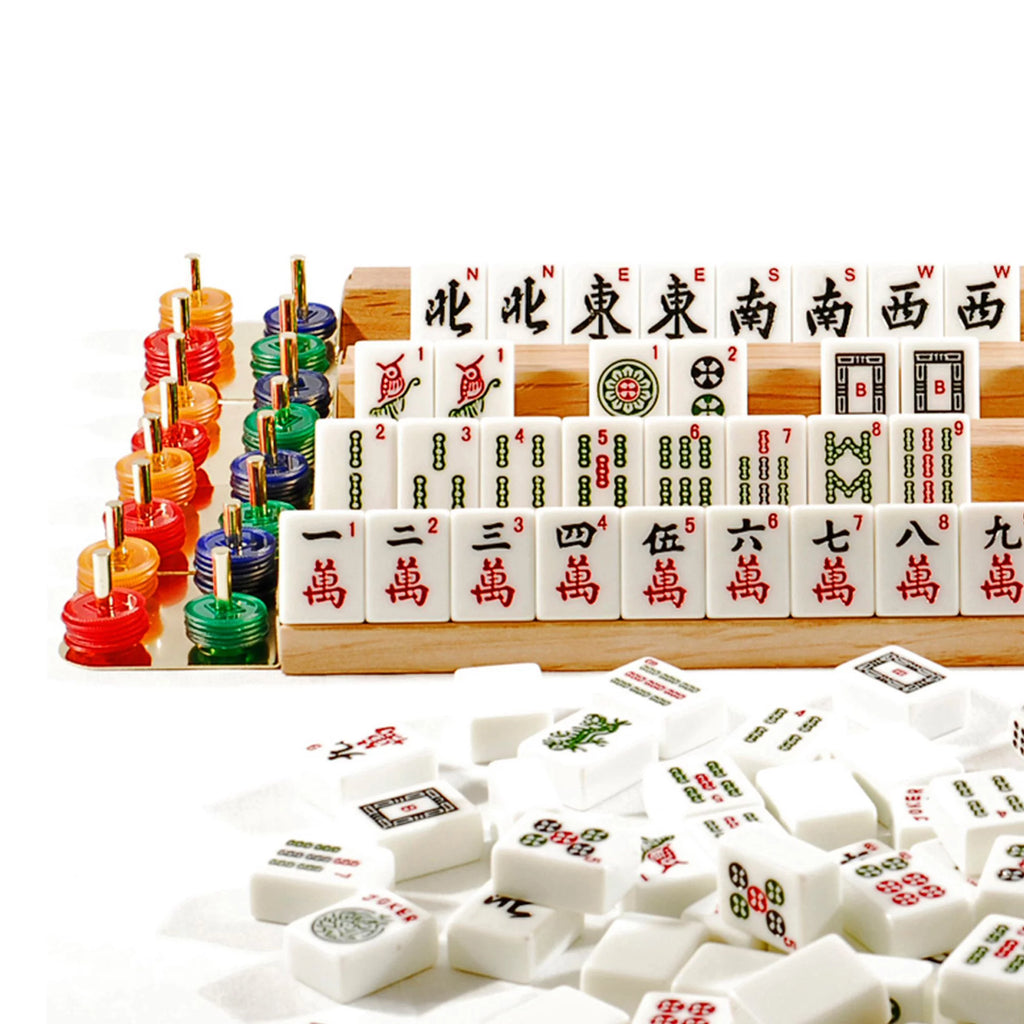 Aluminum & Black Mahjong D43202