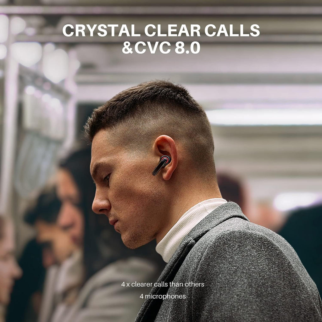 Black Wireless Earbuds M705