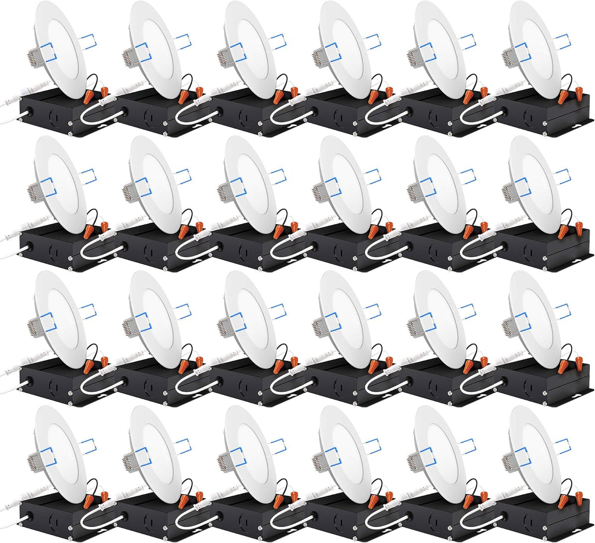 24 Pack 6 Inch Ultra Thin LED Recessed Ceiling Lights T46417