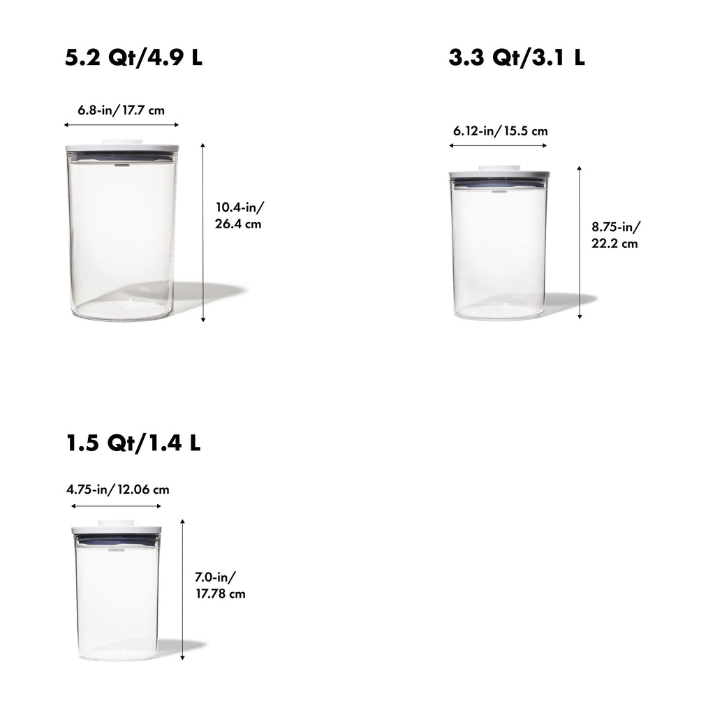 3 Piece Round Canister Set U83703