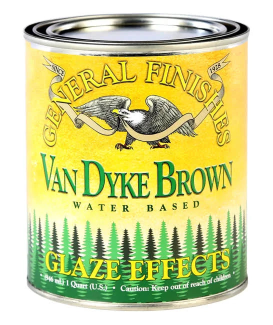 Water Based Glaze Van Dyke Brown Gallon I57290