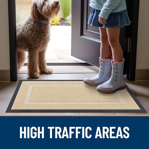 Black Waterproof Natural Rubber Doormat K842155