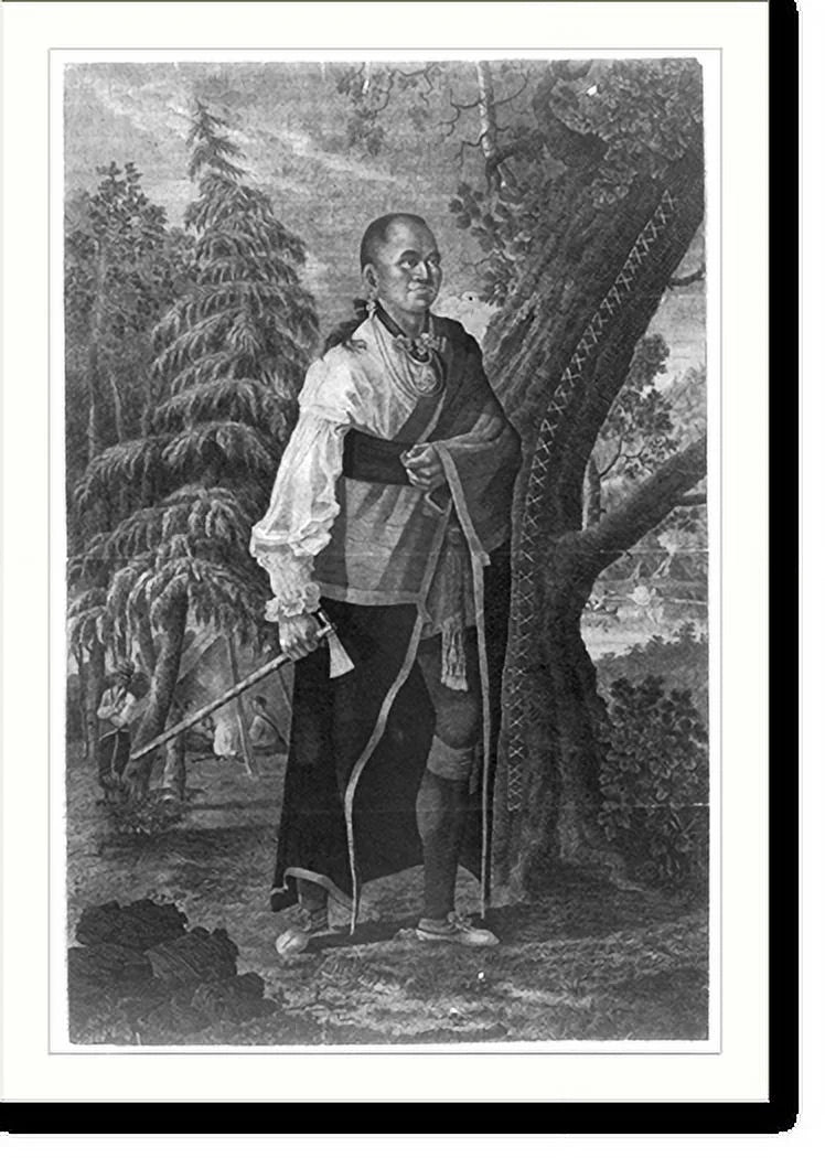 Framed Print Portrait of Hendrick Mohawk chief N166120