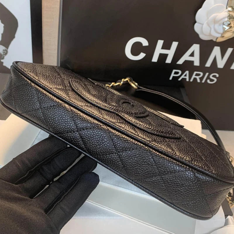 Grained Leather Hobo Bag Z49817