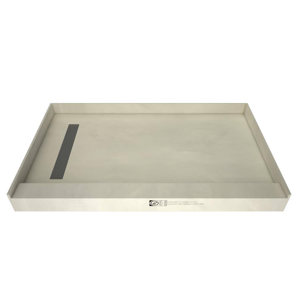 Single Threshold Shower Base with Drain L925