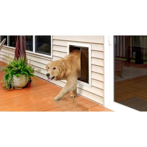 White Large Wall Mount Pet Door L9043